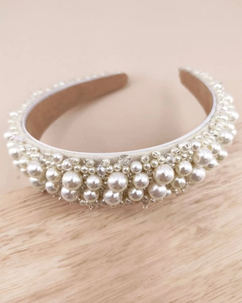 Cintillo Perlas - Romántico- Elegante accesorio femenino