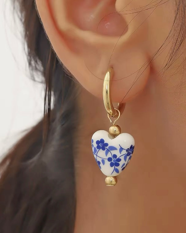 Aros Corazón de Cerámica - Toda Ocasión