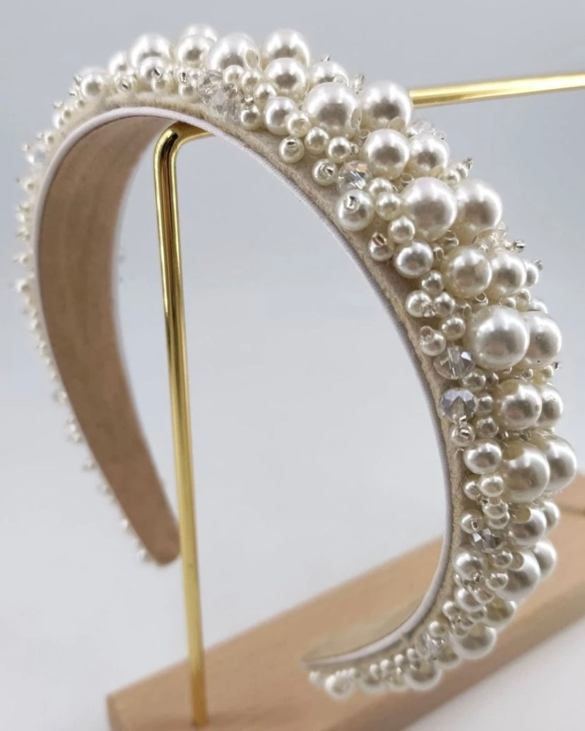 Cintillo Perlas - Romántico- Elegante accesorio femenino