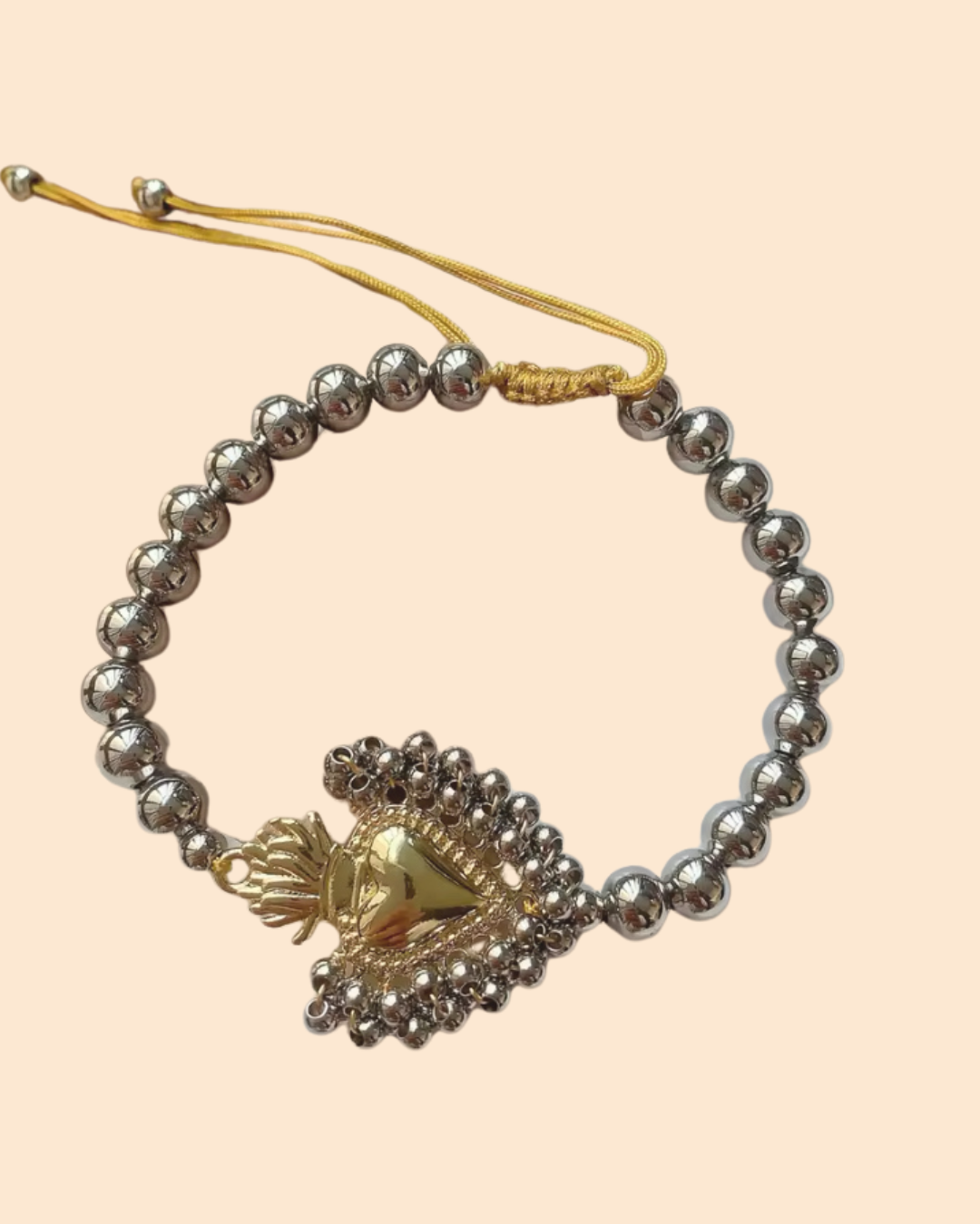 Pulsera Corazón Mexicano - Diseño Elegante
