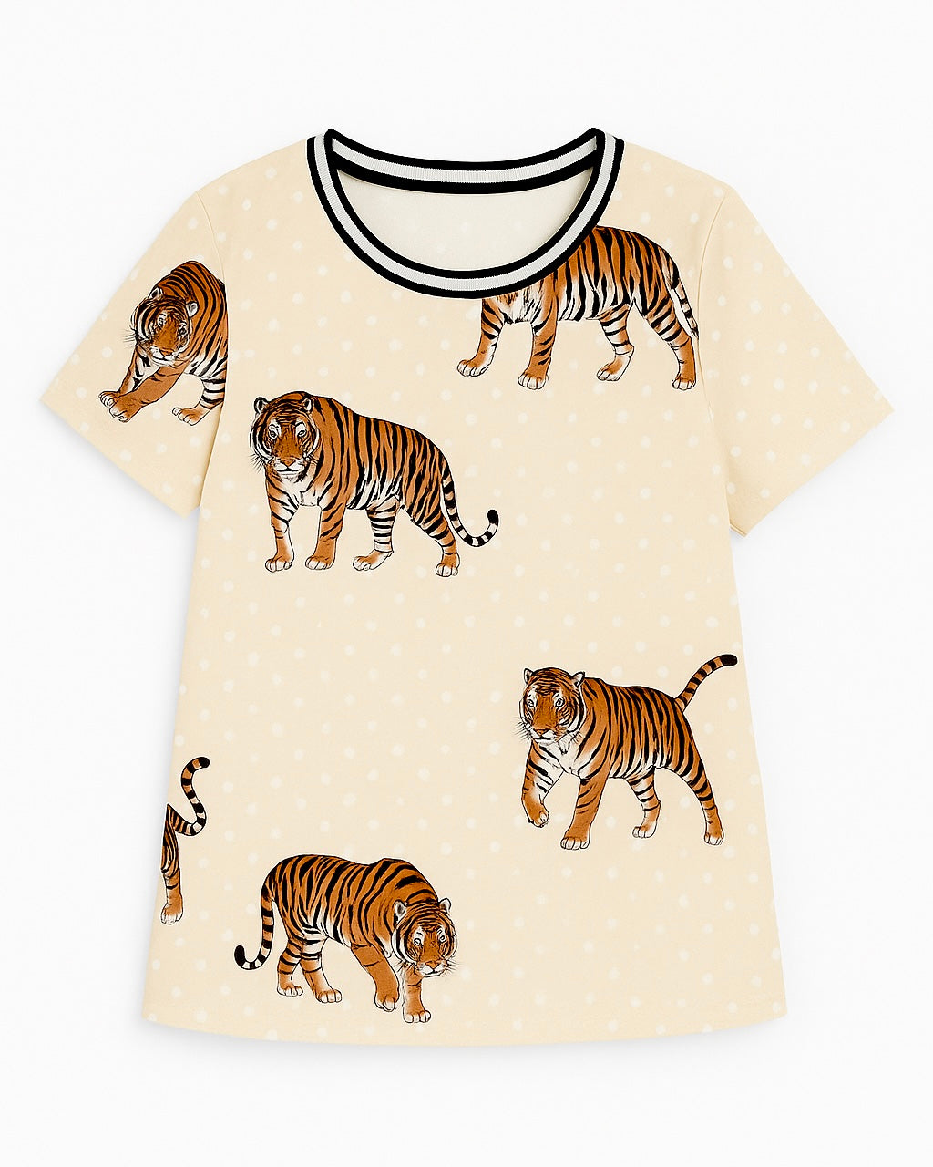 Polera con Tigre Estampado- Estilo Urbano y Audaz para Mujer