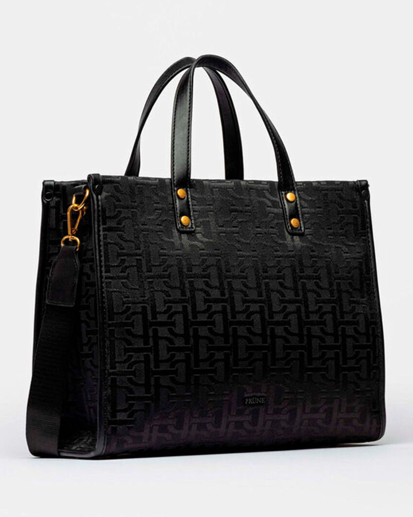 Cartera Negra Prüne - Versátil para Toda Ocasión y Diseño Exclusivo