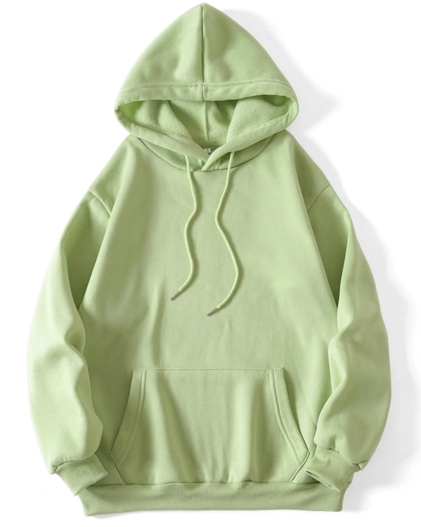 Polerón con Capucha Verde Menta - Casual y Abrigador para el Día a Día
