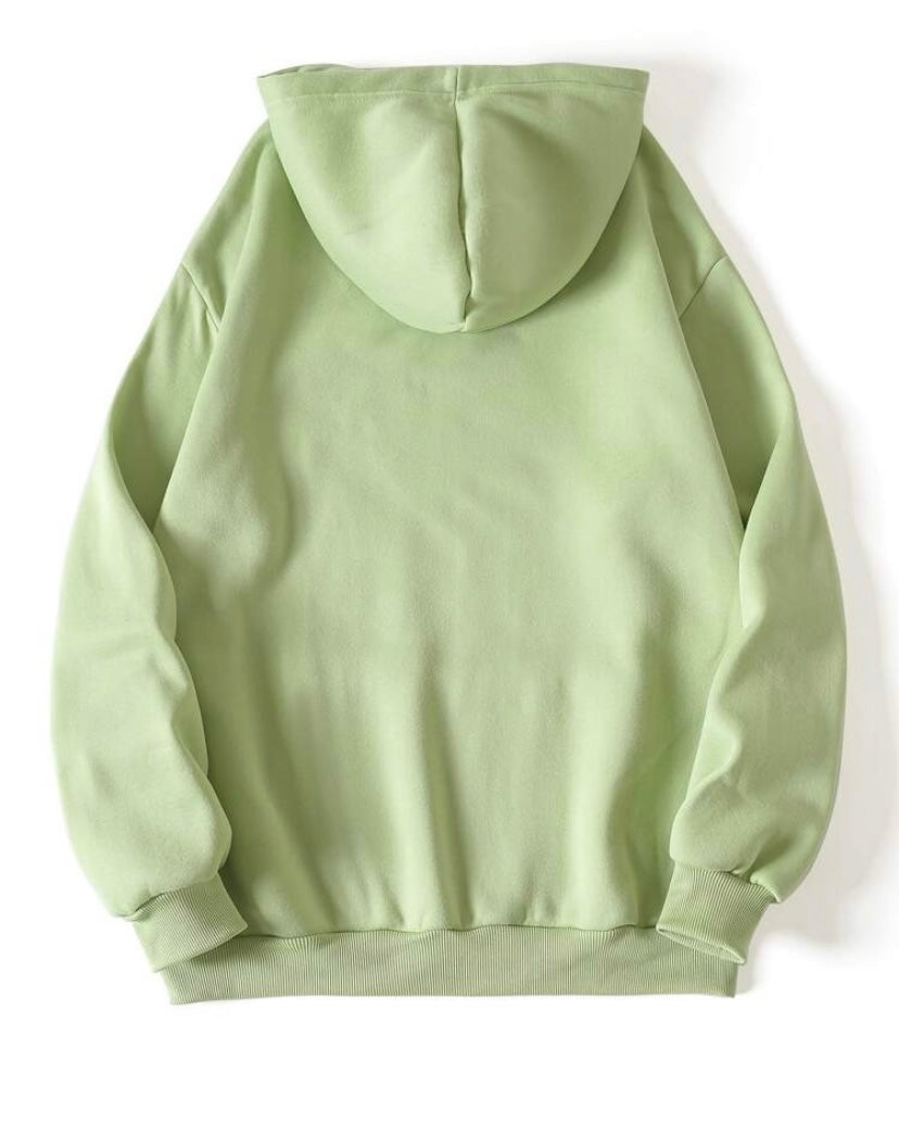 Polerón con Capucha Verde Menta - Casual y Abrigador para el Día a Día