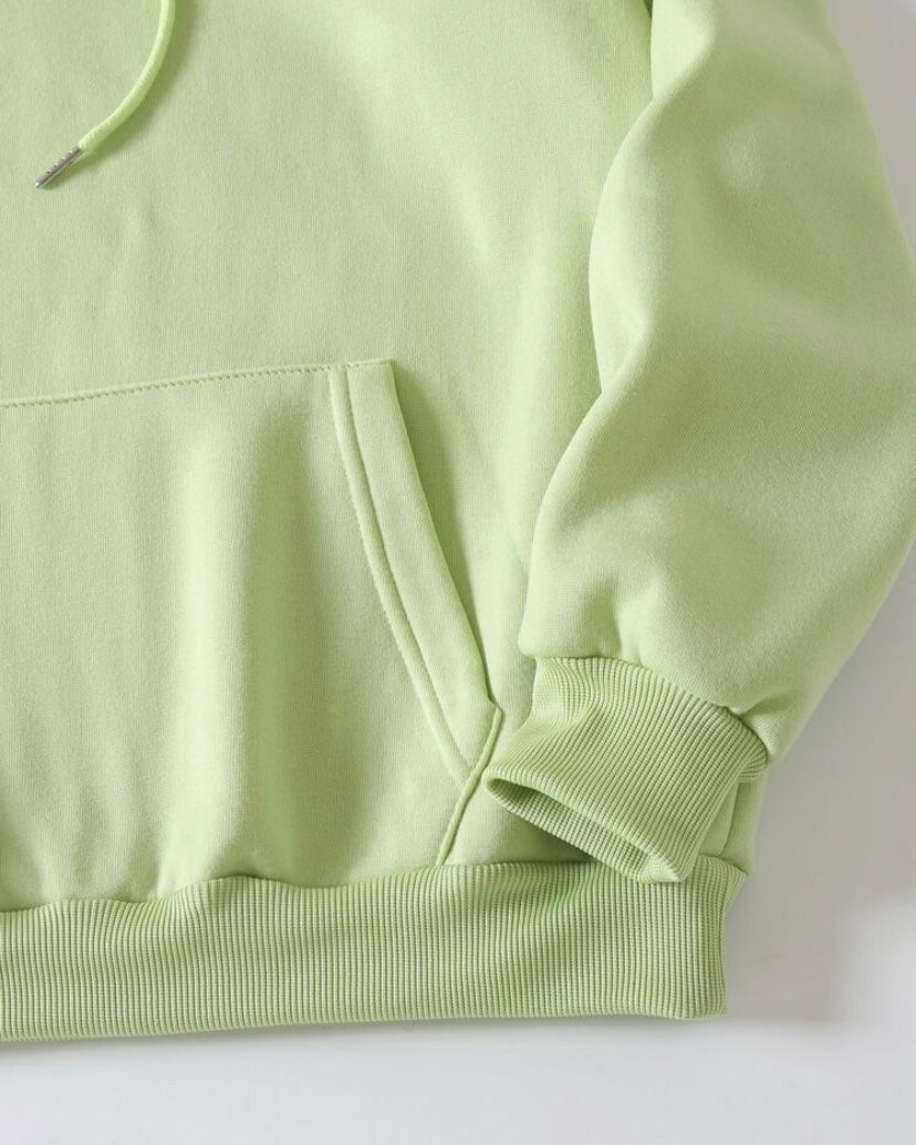 Polerón con Capucha Verde Menta - Casual y Abrigador para el Día a Día