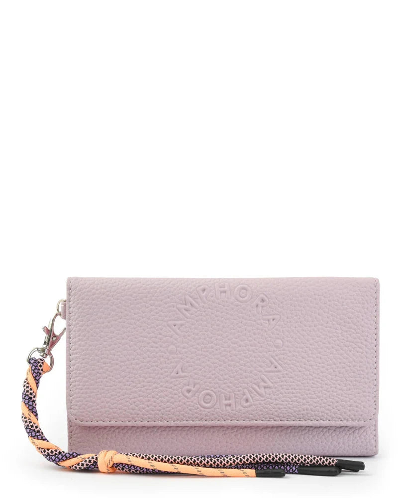 Billetera Malva de Cuero Sintético - Diseño Elegante y Funcional