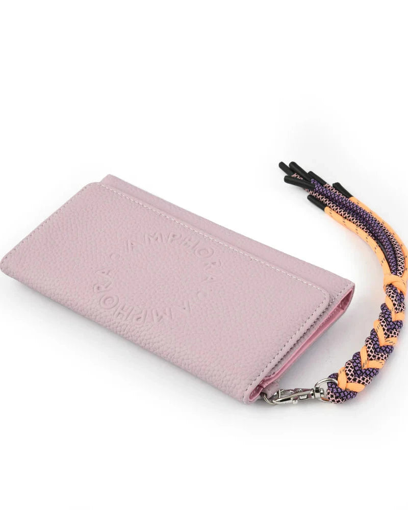 Billetera Malva de Cuero Sintético - Diseño Elegante y Funcional