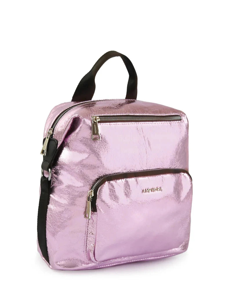 Mochila Rosa Brillante para Mujer - Ideal para Viajes y Universidad