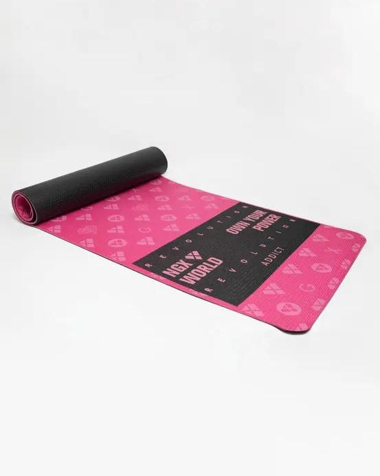 Mat de Yoga Fucsia Antideslizante - Ideal para Ejercicio y Meditación